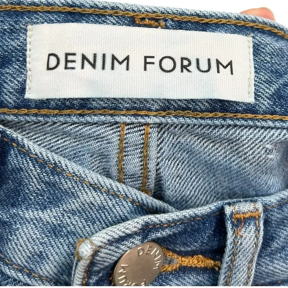 Aritzia‎ Denim Forum The Joni Loose Long Short High Rise Denim Blue Size 25